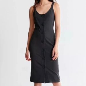 UO button front knit dress